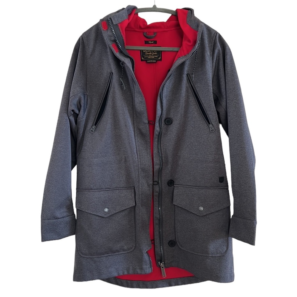 Burton Dryride Women’s Small Gray Ski/Snowboarding‎ Jacket Insulated Hooded Coat